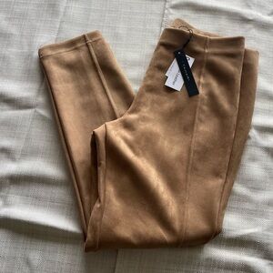 *NWT* Women's Elastic Waist TAHARI Suede Dress Pants - Sz. L